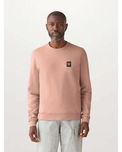 Belstaff Rust Cotton Fleece Sweatshirt - Pink