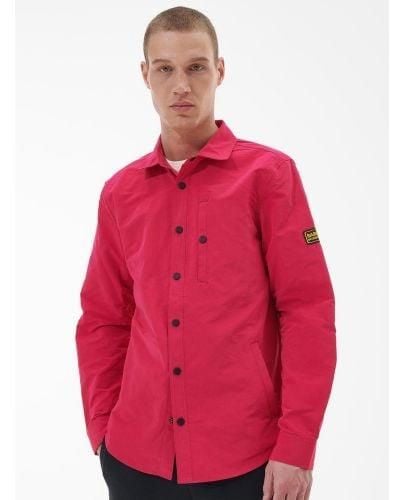 Barbour Fuchsia Link Overshirt - Red