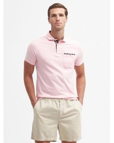 Barbour Light Corpatch Polo Shirt - Pink
