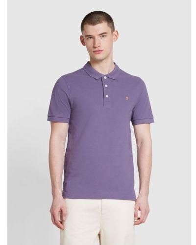 Farah Slate Blanes Polo Shirt - Purple