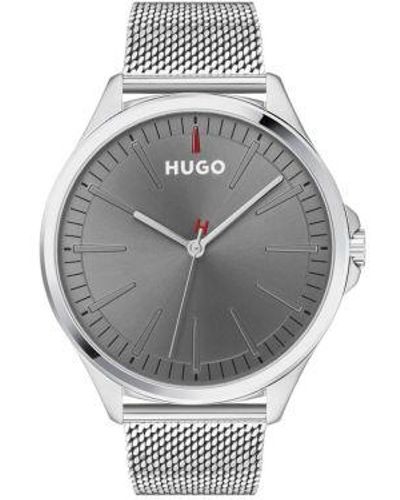 HUGO Steel Smash Watch - Grey