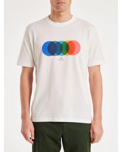 Paul Smith Off- Short Sleeve Circles T-Shirt - White