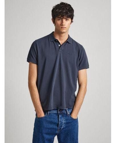 Pepe Jeans Dulwich New Oliver Polo Shirt - Blue