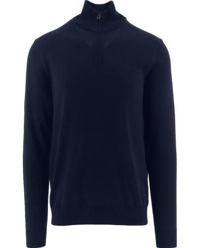 Joop! Dark Dario Quarter Zip Sweatshirt - Blue
