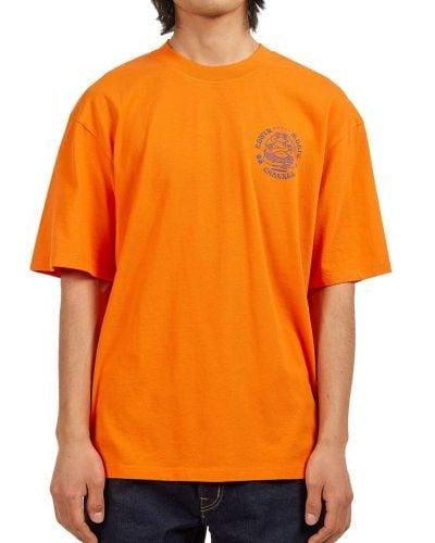 Edwin Tiger Garment Washed Music Channel T-Shirt - Orange