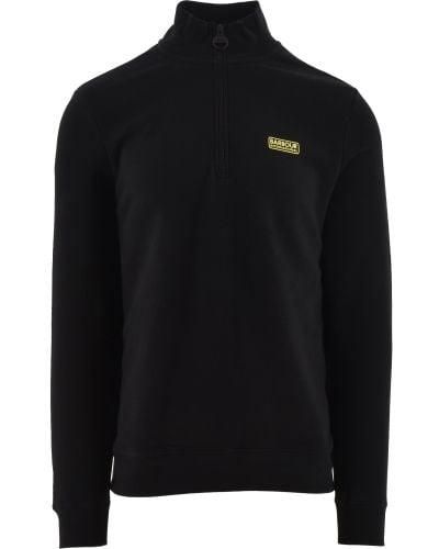 Barbour Essential Half Zip Sweatshirt - Black
