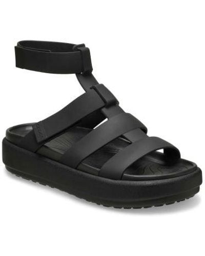 Crocs™ Brooklyn Luxe Gladiator Sandal - Black