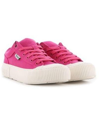 Juicy Couture Raspberry Sorbet Verity Canvas Trainer - Pink