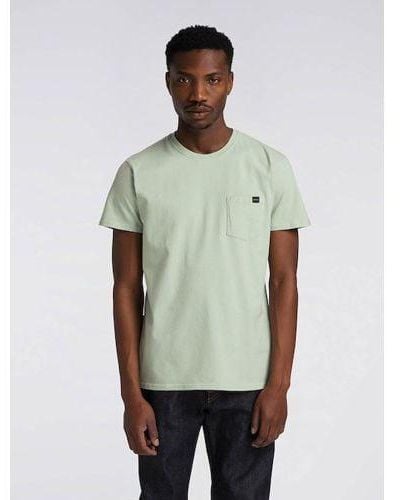 Edwin Desert Sage Garment Washed Pocket T-Shirt - Green