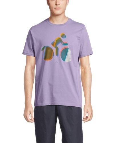 Paul Smith Lilac Regular Fit Cycle T-Shirt - Purple