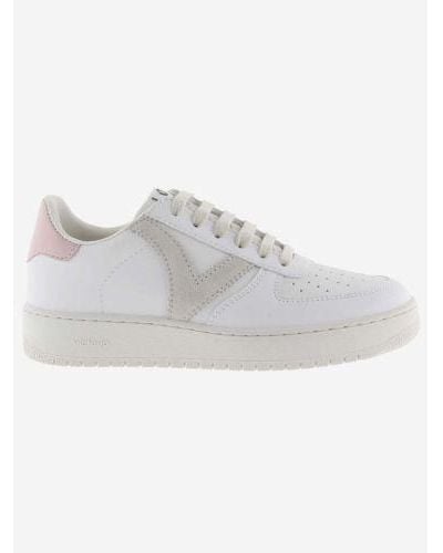 Victoria Madrid Faux Leather Trainer - White
