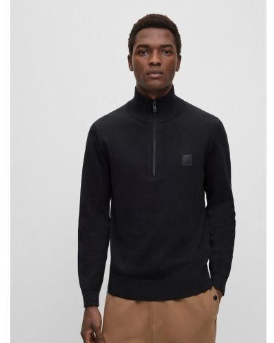 BOSS Kanobix Zip Neck Jumper - Black