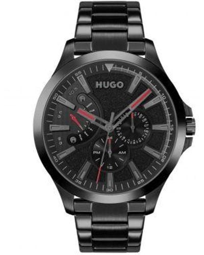 HUGO Steel Leap Watch - Black