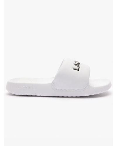 Lacoste Branded Slide - White