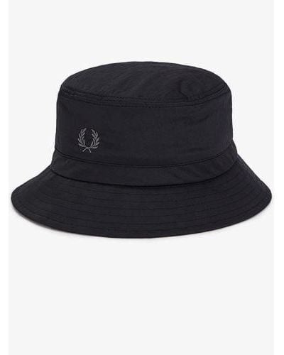 Fred Perry Adjustable Bucket Hat - Black