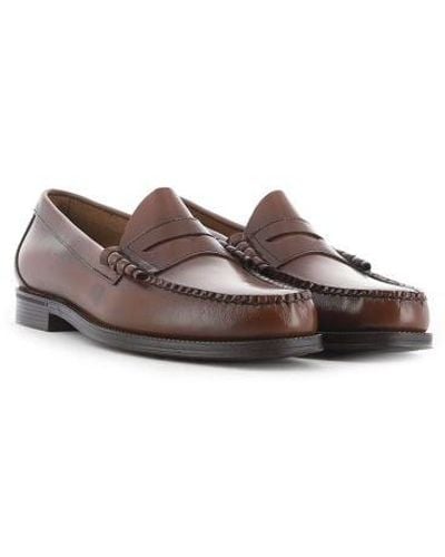 G.H. Bass & Co. Mid Leather Weejun Ii Larson Moc Penny Loafer - Brown