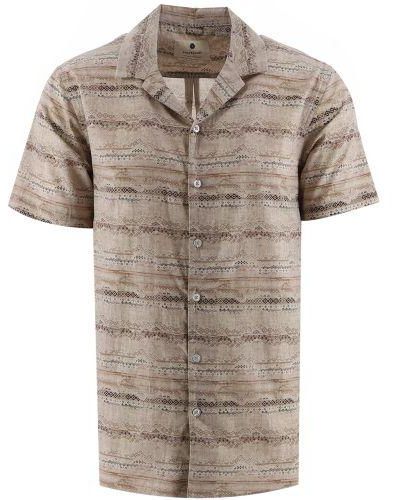 Anerkjendt Brindle Akleo Short Sleeve Poplin Shirt - Natural