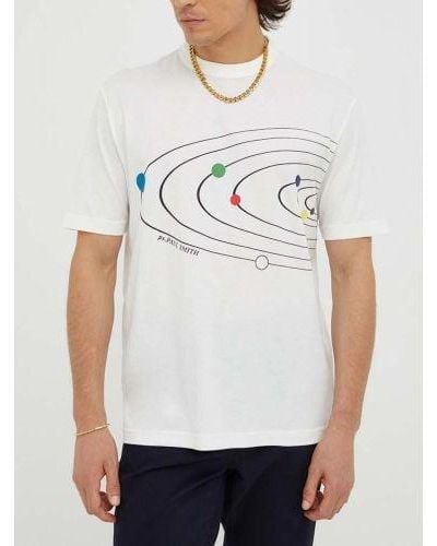Paul Smith Off- Solar System T-Shirt - White