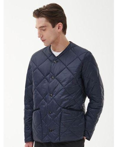 Barbour Forest Liddesdale Cardigan Quilted Jacket - Blue