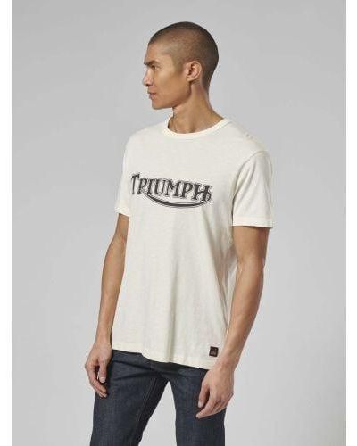 Triumph New Bone Fork Seal T-Shirt - Grey