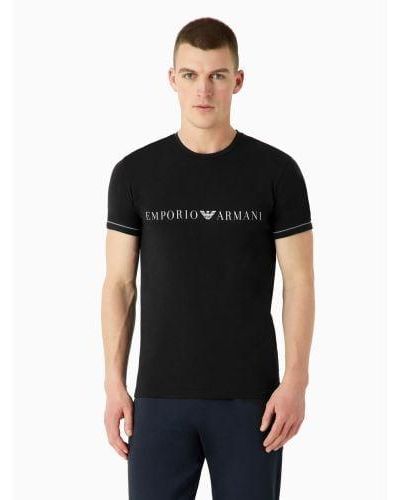 Emporio Armani Marine Crew Neck T-Shirt - Black