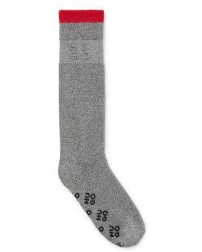HUGO Medium Cotton Blend House Socks - Grey