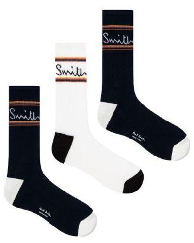 Paul Smith Assorted 3-Pack Mainline Sport Sock - Black