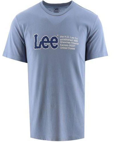 Lee Jeans Dreamy Regular Fit Logo T-Shirt - Blue