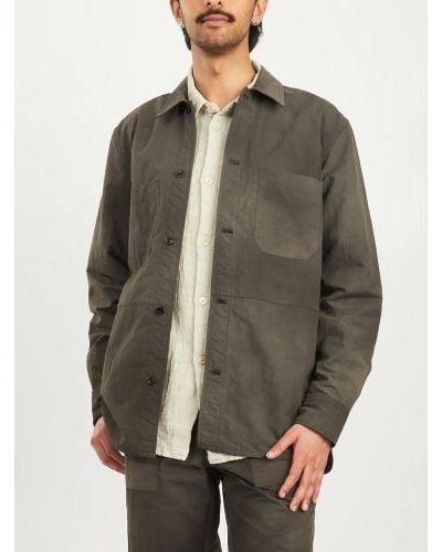 Norse Projects Ulrik Wave Dye Overshirt - Grey