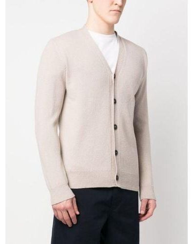 Norse Projects Oatmeal Adam Merino Lambswool Cardigan - Natural