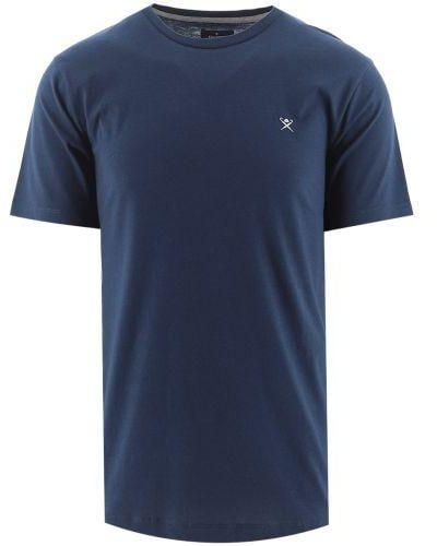 Hackett Embroidered Logo T-Shirt - Blue