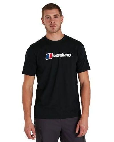Berghaus Jet Big Classic Logo T-Shirt - Black