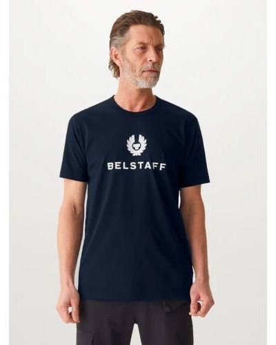 Belstaff Dark Ink Signature T-Shirt - Blue