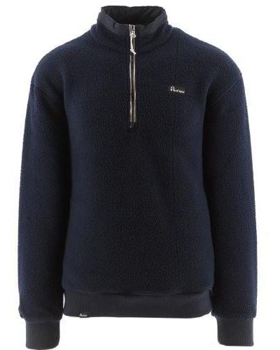 Penfield Blazer Washed Funnel Neck Fleece - Blue