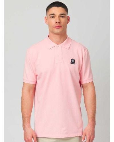 Sandbanks Crystal Rose Badge Logo Polo Shirt - Pink
