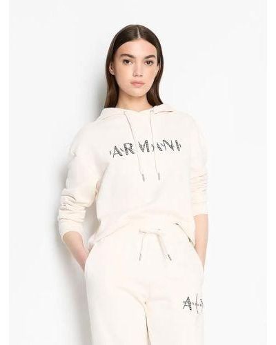 Armani Exchange Iso Branded Sweatshirt - White