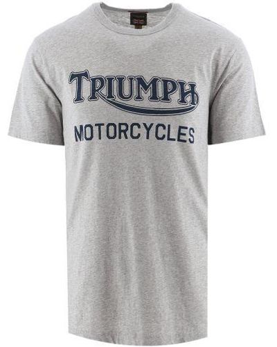 Triumph Sliver Marl Barwell Printed T-Shirt - Grey
