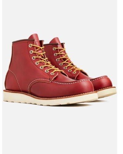 Red Wing Wing Oro Russett Irish Setter Moc Toe Boot - Red