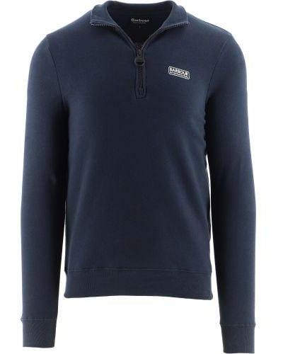Barbour International Essential Half Zip Sweatshirt - Blue
