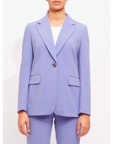 French Connection Baja Whisper Single Breasted Blazer Jacket - Purple