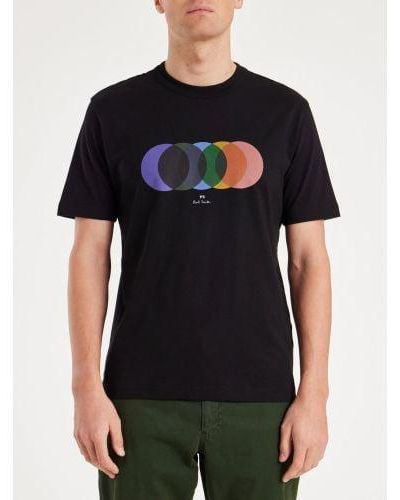 Paul Smith Short Sleeve Circles T-Shirt - Black