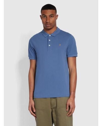 Farah Caribbean Blanes Polo Shirt - Blue