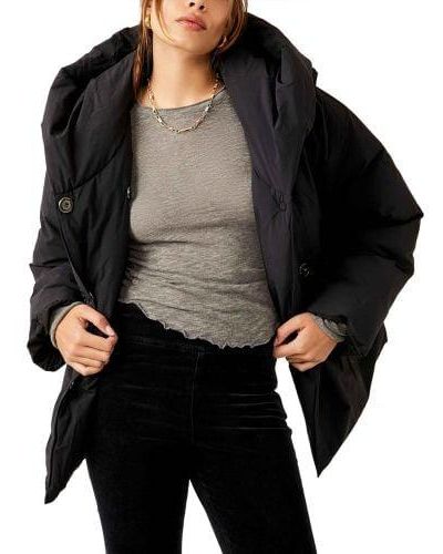 Free People Cosy Cloud Puffer Jacket - Black