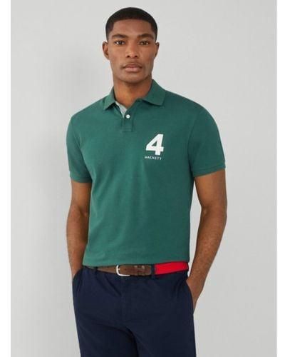 Hackett Heritage Number Polo Shirt - Green