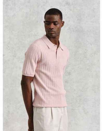 Wax London Naples Polo Shirt - Pink