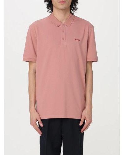 HUGO Light Pastel Donos222 Polo Shirt - Pink