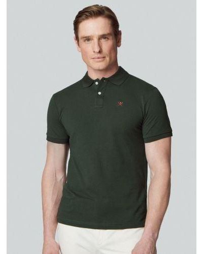 Hackett Dark Logo Polo Shirt - Green