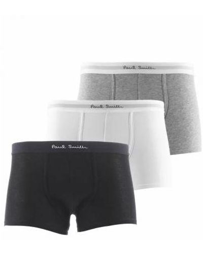 Paul Smith Assorted 3-Pack Plain Trunk - Grey