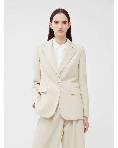 French Connection Oyster Everly Suiting Blazer Jacket - Natural