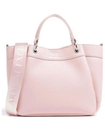 Armani Exchange Stop Medium Shopping Bag - Pink